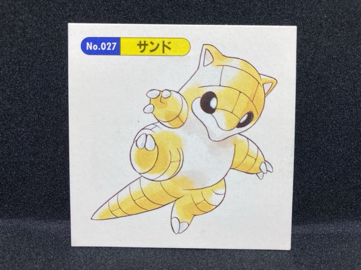 ポケモン シール トップサン No.027 サンド 初期絵 ステッカー レトロ デザイン かわいい 90年代 Pokemon Seal Topsun Sandshrew拍卖