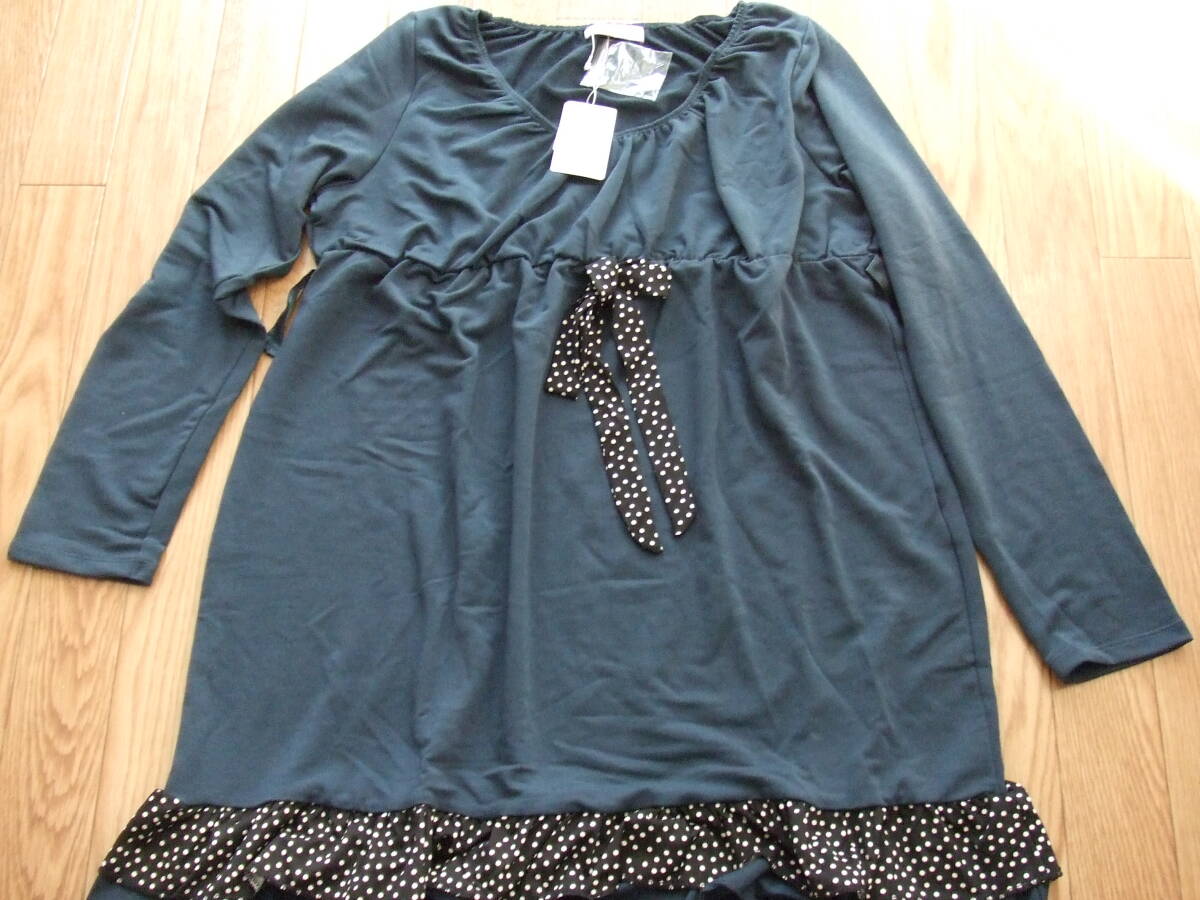 【マコリラ・裾フリルのリラックスチュニック★】拍卖