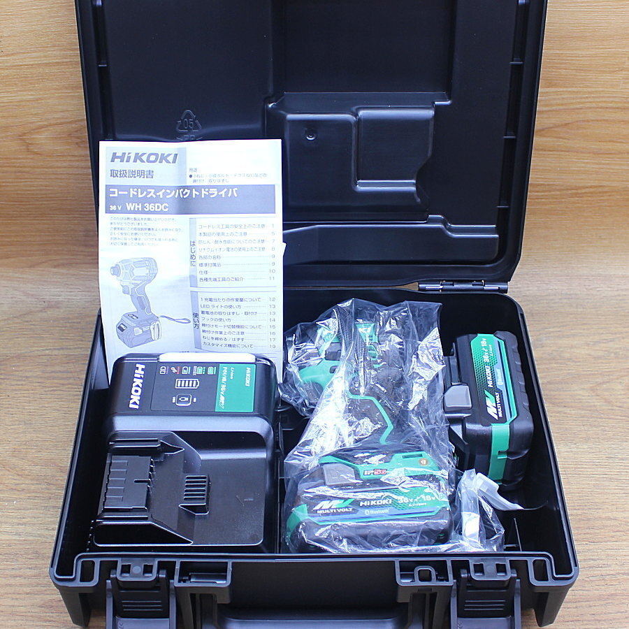 未使用)HiKOKI/ハイコーキ WH36DC(2XPSZ)36Vマルチボルト充電式 インパクトドライバー拍卖