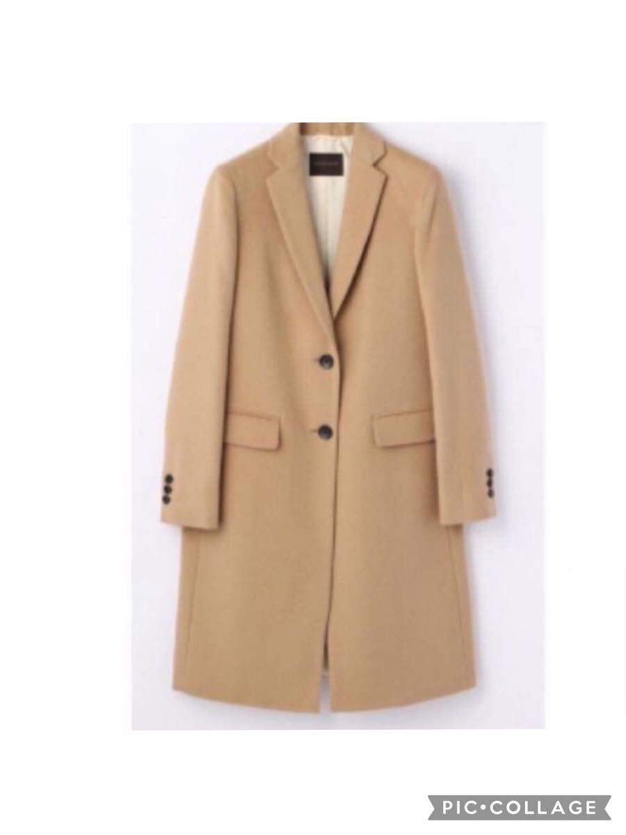 新品 トゥモローランド ウールカシミヤチェスターコート キャメル 36 9号 定価62640円 コート アウター チェスターコート拍卖