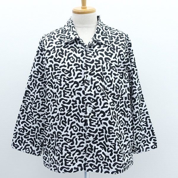 ★ AN-ARKHOS ジャケット 総柄 KOREAN ARMY 韓国軍 ホワイト×ブラック (0220502684)拍卖