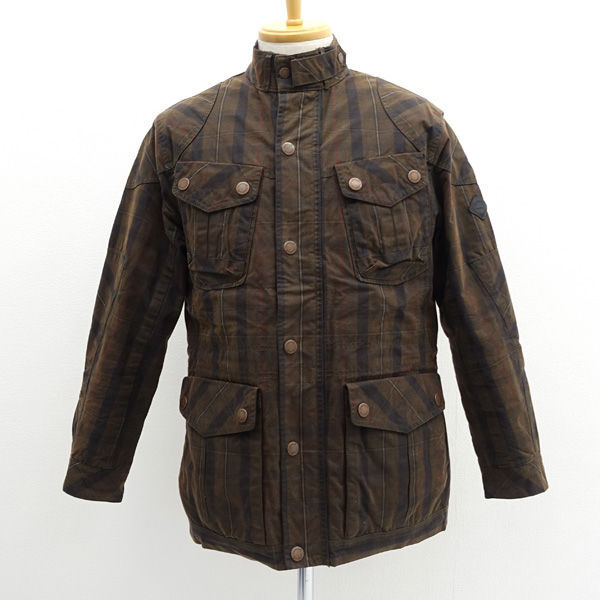 ★ ティンバーランド オイルドジャケット チェック柄 ブラウン×ブラック サイズM 70835 (0220508094)拍卖