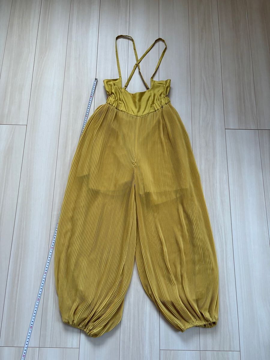 ◯(246)UN3D. イエロー プリーツ サロペット拍卖