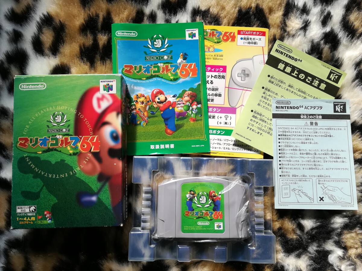 【クリーニング・動作確認済み】N64 マリオゴルフ64 箱・説・操作カードあり 拍卖