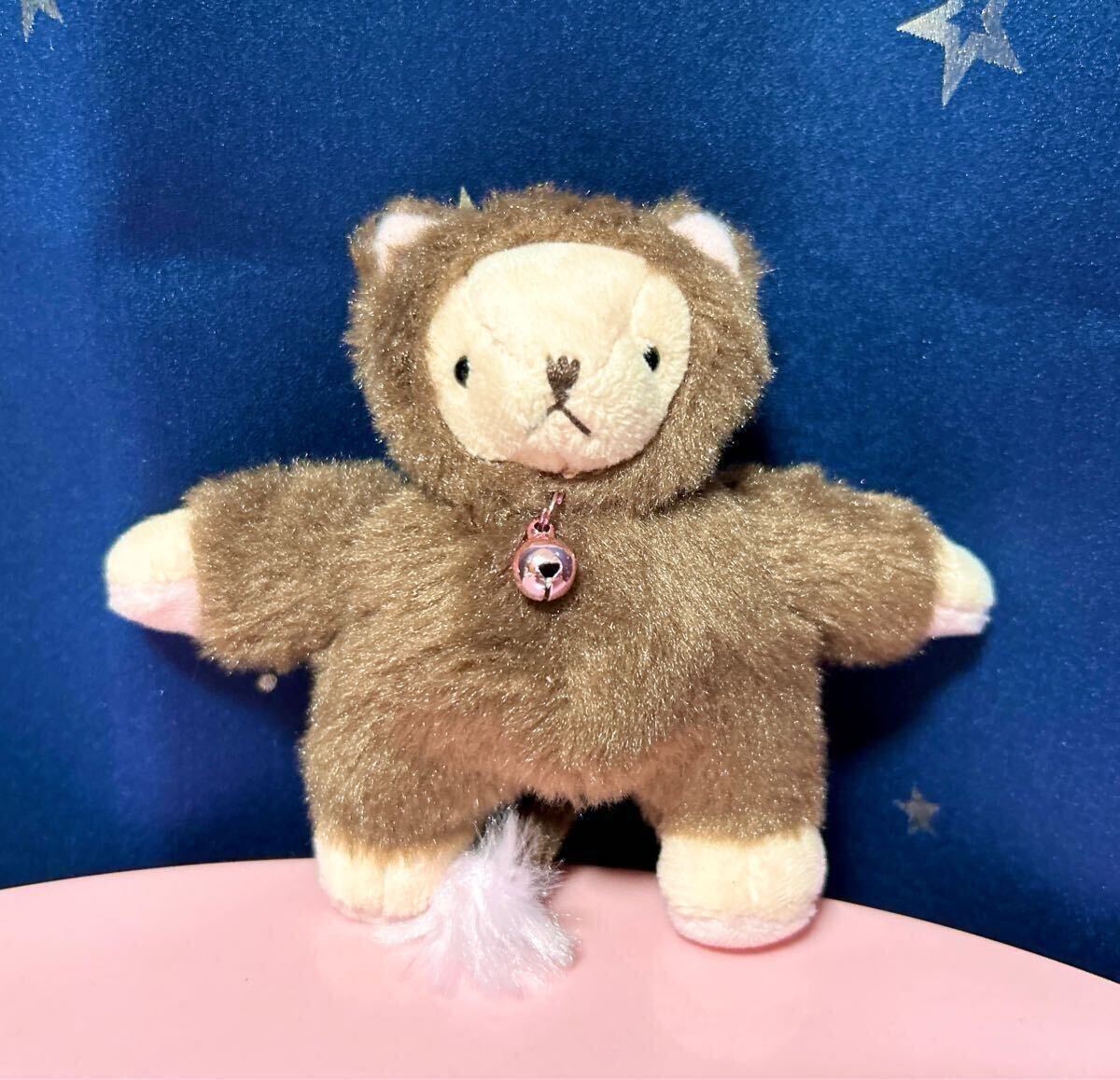 TULLY'S COFFEE ぬいぐるみキーチェーン タリーズ ベアフル Land like a CAT マスコット キーホルダー ねこ ネコ 猫 着ぐるみ拍卖