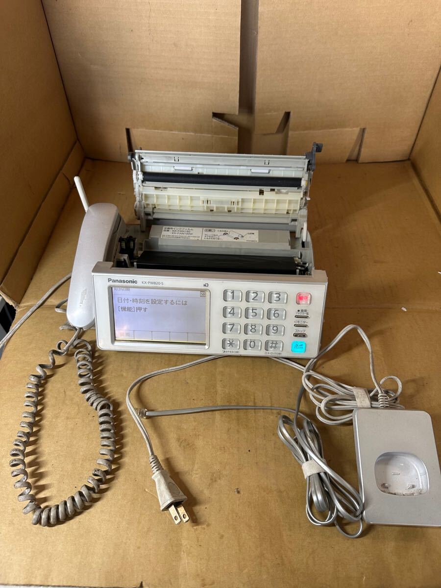 (通電確認済) パナソニック FAX 電話機 Panasonic KX-PW820-S拍卖