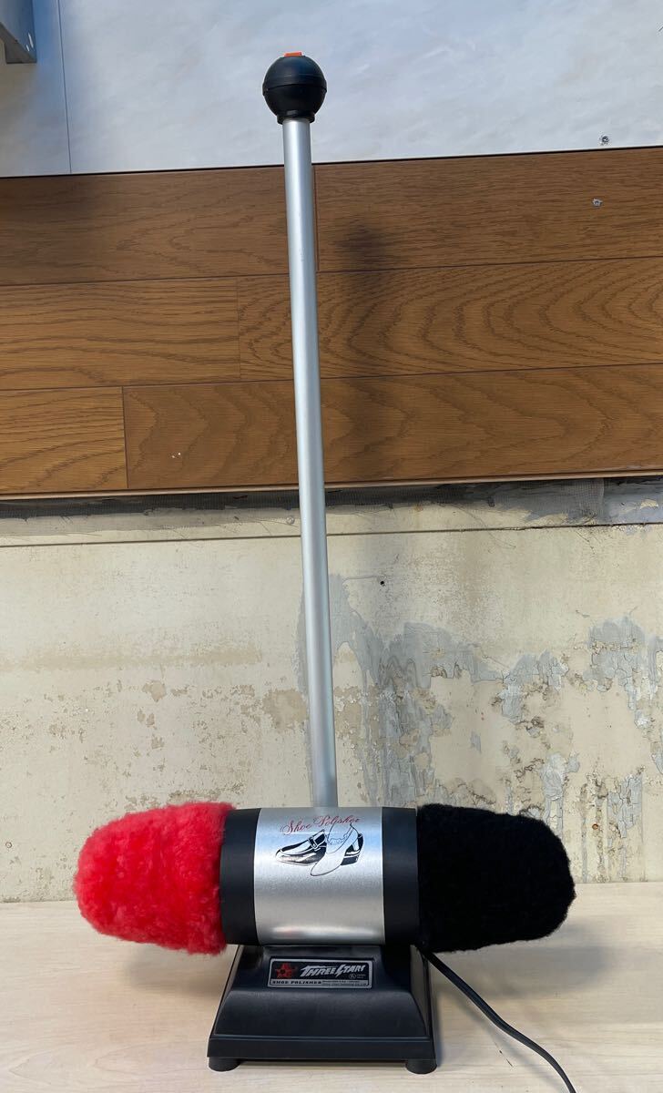 シューズポリシャー THREE STARS モデル999 自動靴磨き 通電確認済 幅約40㎝ 高さ約80㎝ 奥行約18㎝ 17-3拍卖