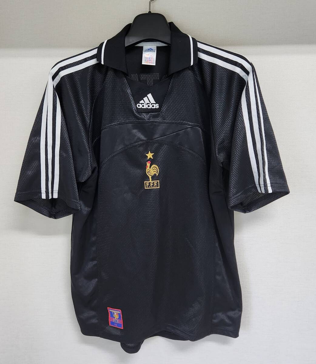 99 フランス France FFF(GK)#16 ファビアン・バルテズ Barthez 半袖 adidas ユーロ00 予選仕様 M拍卖