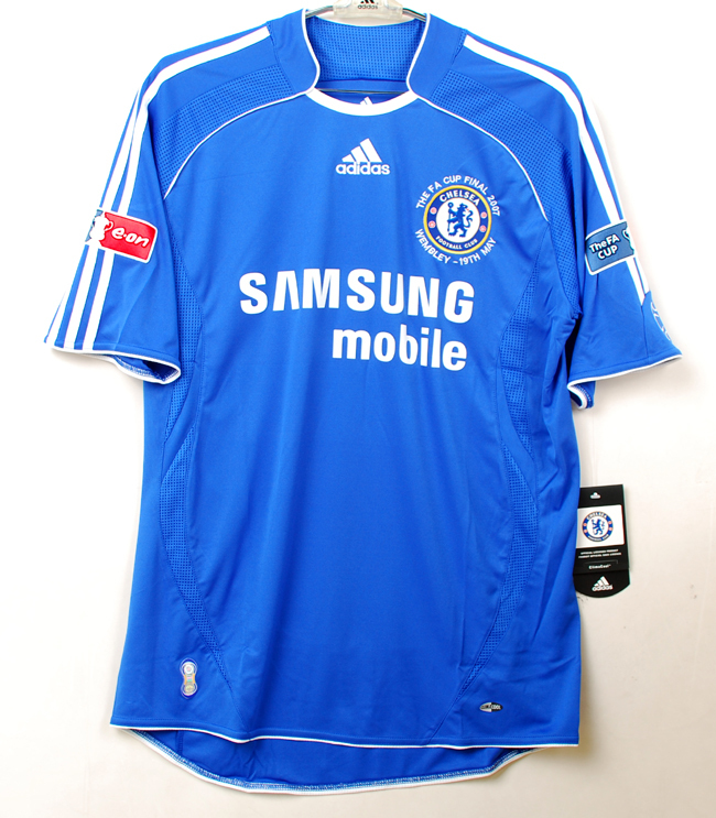 06-07 チェルシーCHELSEA CFC(H) #8 ランパート LAMPARD 半袖 2007FAカップ決勝仕様 JASPO L拍卖