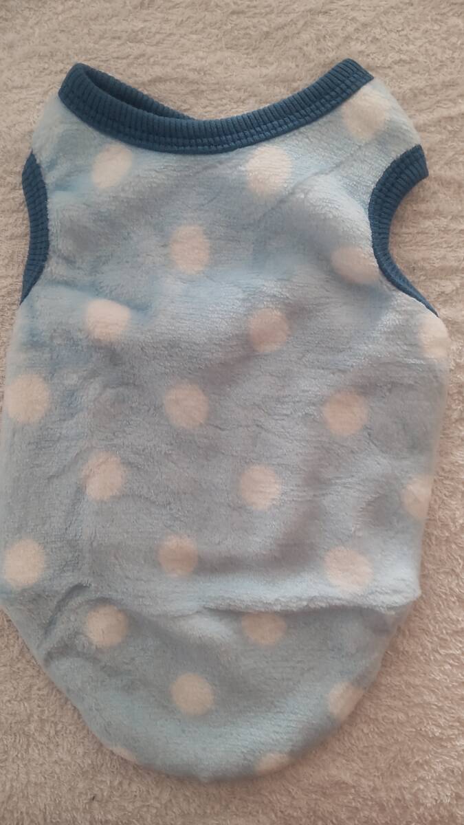 M★フリース★水色水玉拍卖