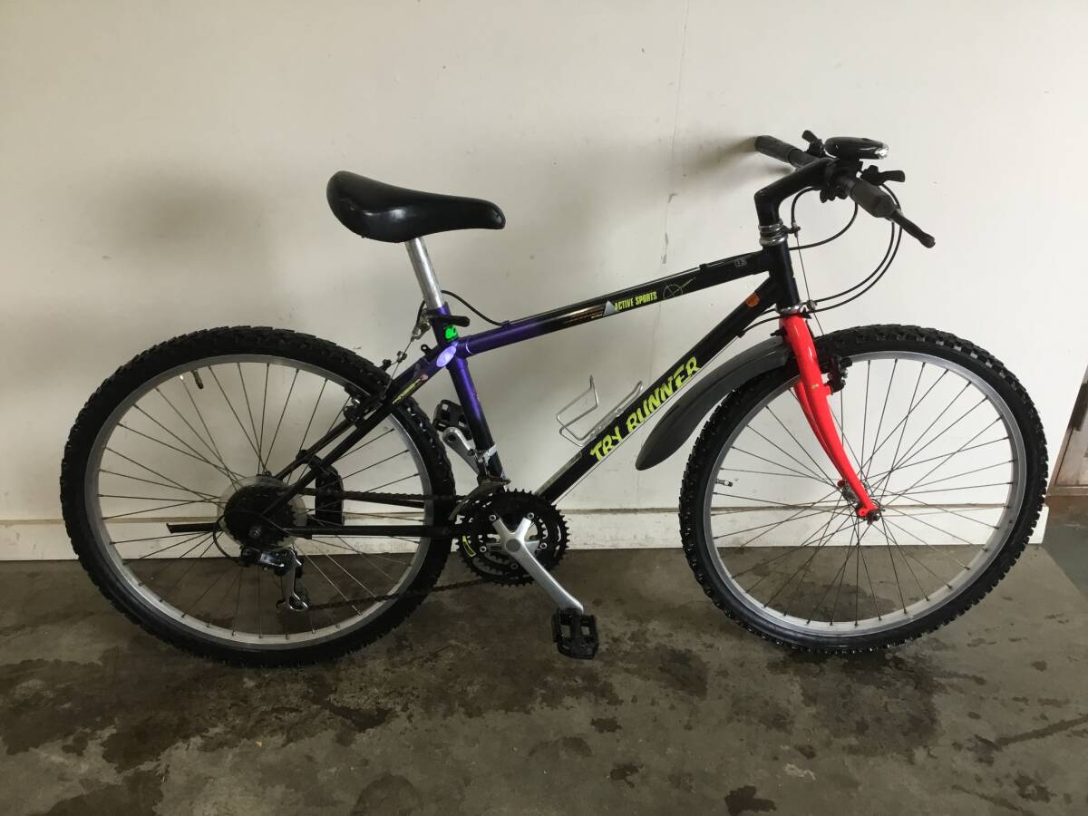 A-146△ 岐阜発/ TRY RUNNER/ マウンテンバイク/ 26インチ/ 3×7段変速/ 自転車/ 走行確認/ 現状品/ 管s0.3/ R6.12/20 △拍卖