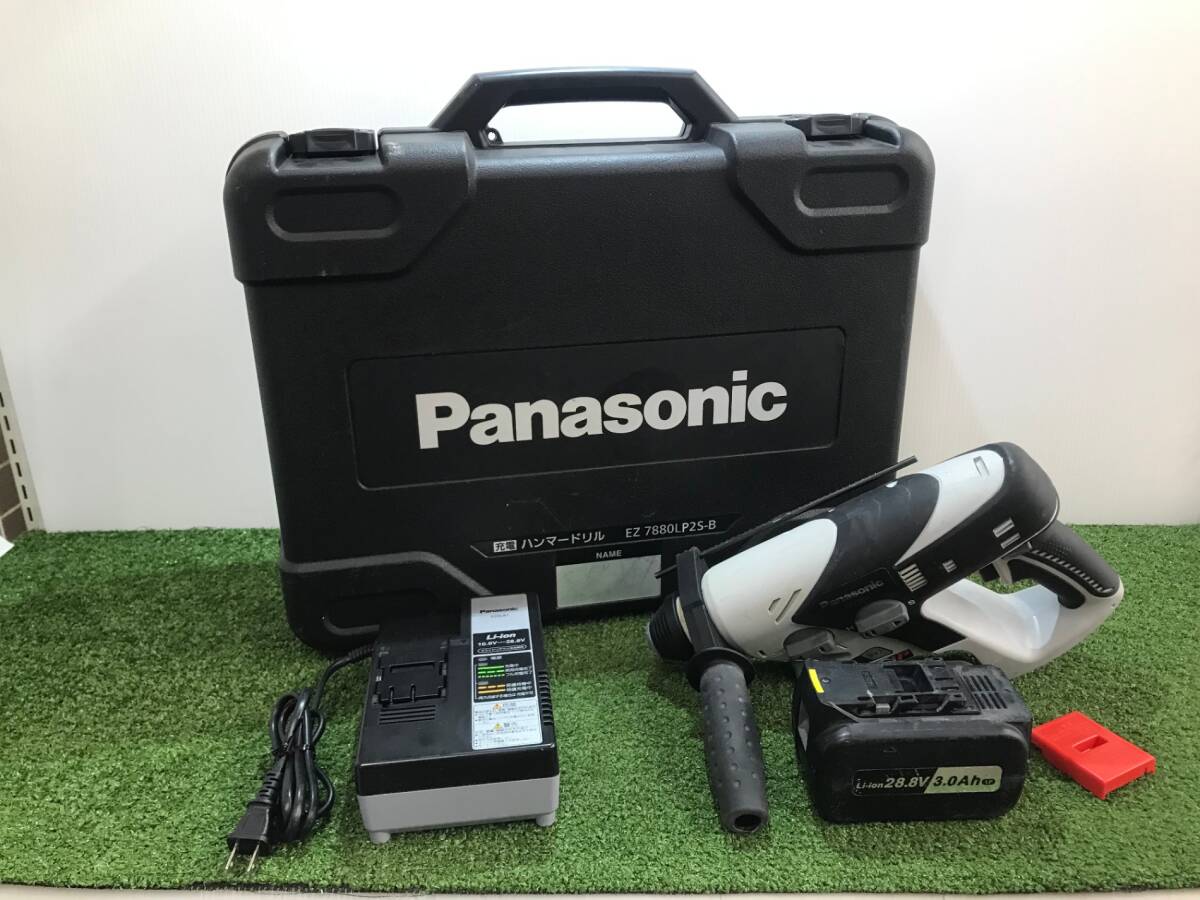 【中古品】Panasonic 28.8V充電ハンマードリル EZ7880LP2S-B ITEN6T6YN707拍卖