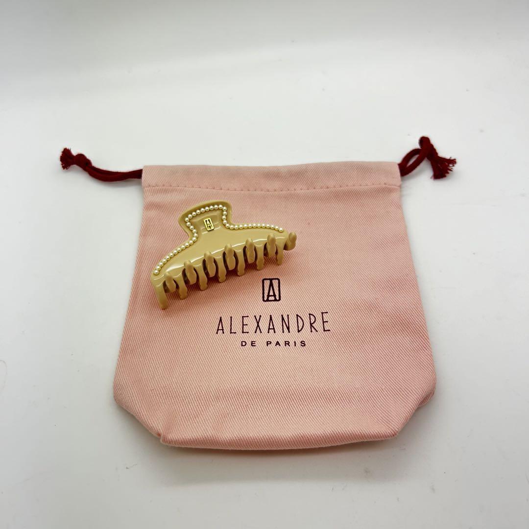 新品 ALEXANDRE DE PARIS アレクサンドルドゥパリ ヘアクリップ パール拍卖