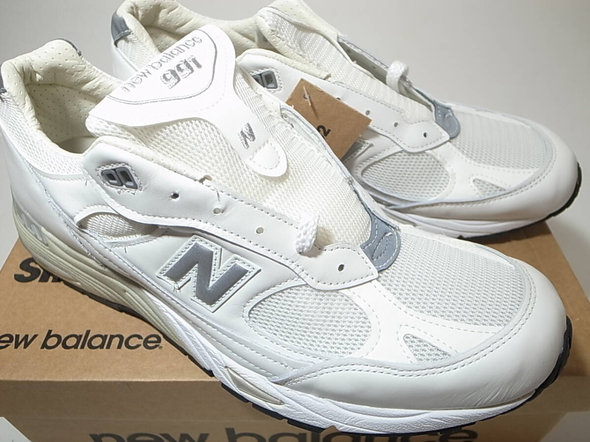 【送料無料 即決】ヨーロッパ限定 日本未発売 NEW BALANCE UK製 M991WHI 30cm US12新品ホワイトWHITE 白MADE IN ENGLAND イギリス製 英国製拍卖