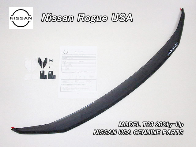 エクストレイルT33【NISSAN】ニッサンROGUE純正USフードディフレクター/USDM北米仕様X-TRAILローグUSAバグガード海外フードプロテクター拍卖