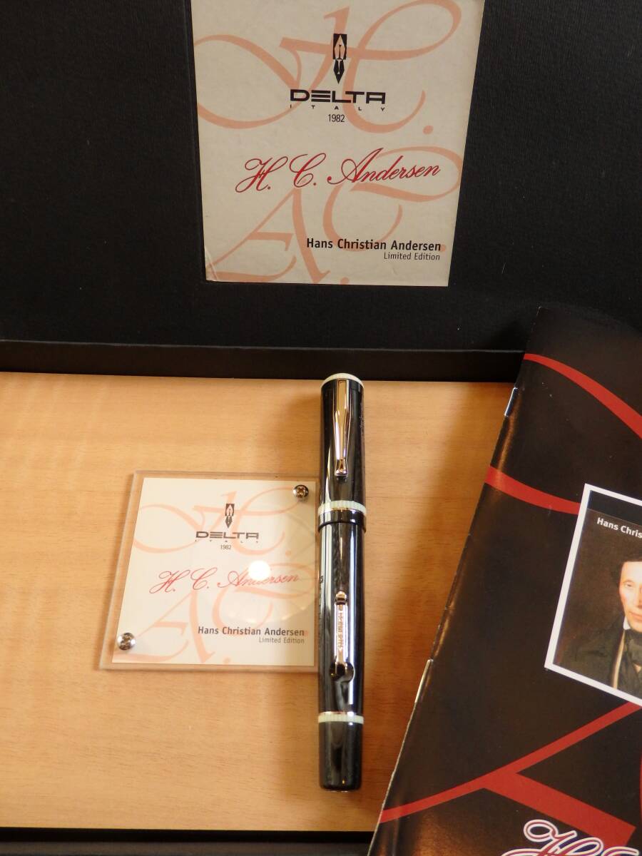 ◆【未使用・新品】デルタ 2006年限定万年筆 ハンス・クリスチャン・アンデルセン ペン先:18金750ソリッドゴールド M拍卖