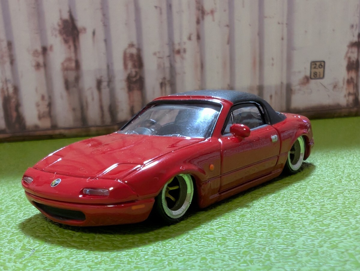 ★1/64 トミカサイズ ユーノス ロードスター改深リム、ローダウン、他にも色々出品中! 拍卖