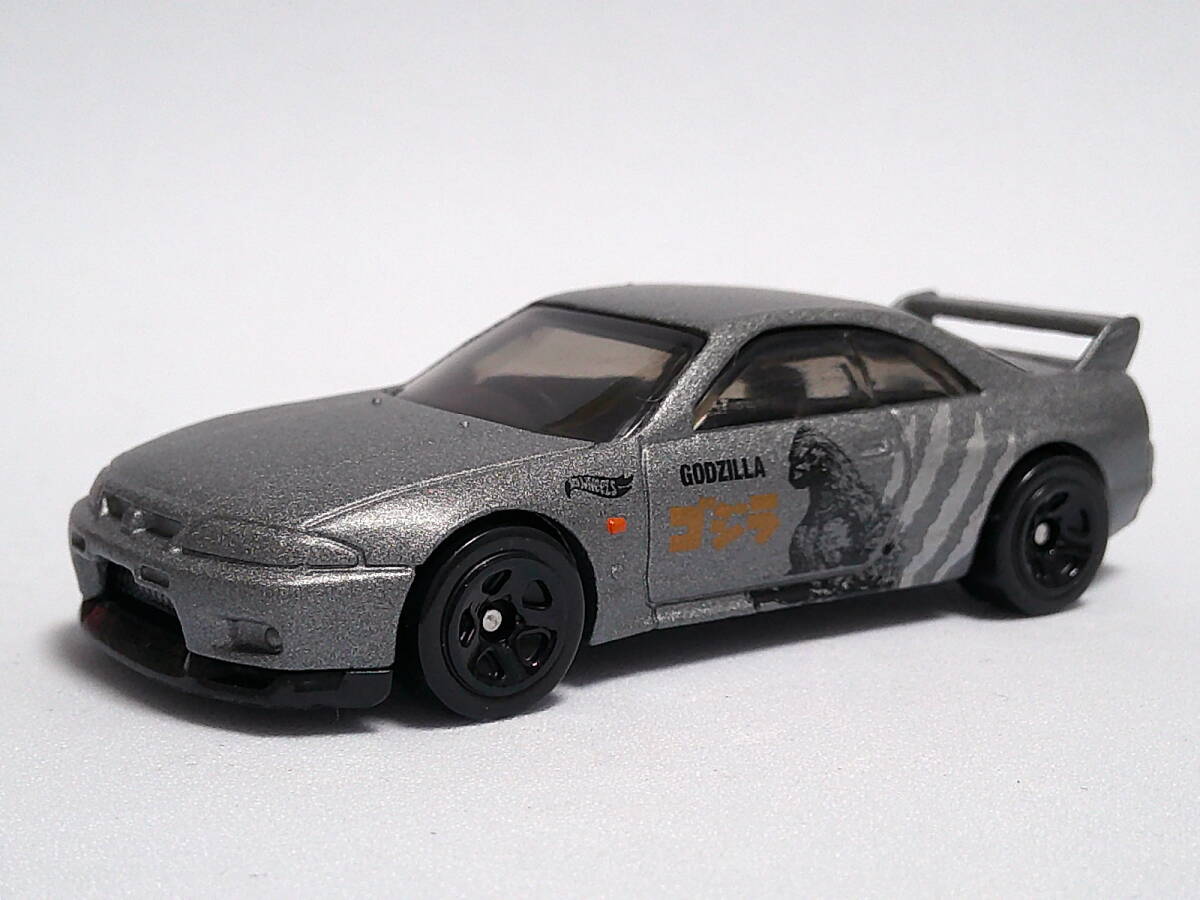 ホットウィール (濃灰) ニッサン スカイライン R33 GT-R <ルース> Hot Wheels ゴジラ拍卖