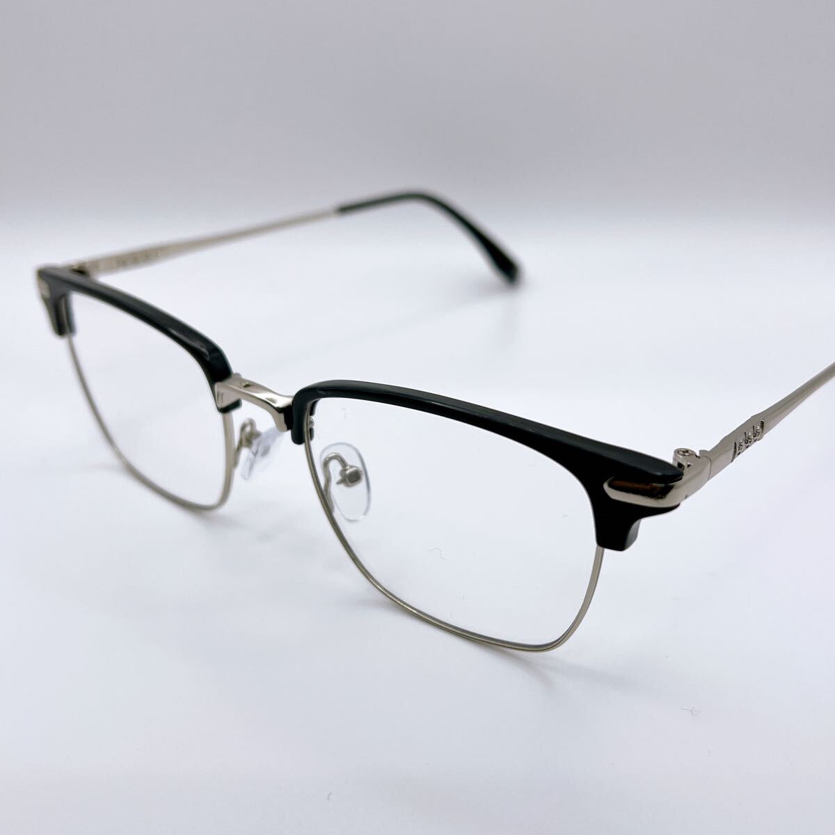 メガネ UVカット ドライブ スポーツ アウトドア 韓国 おしゃれ ブラック シルバー ウェリントン スクエア 大人 ユニセックス ファッション拍卖