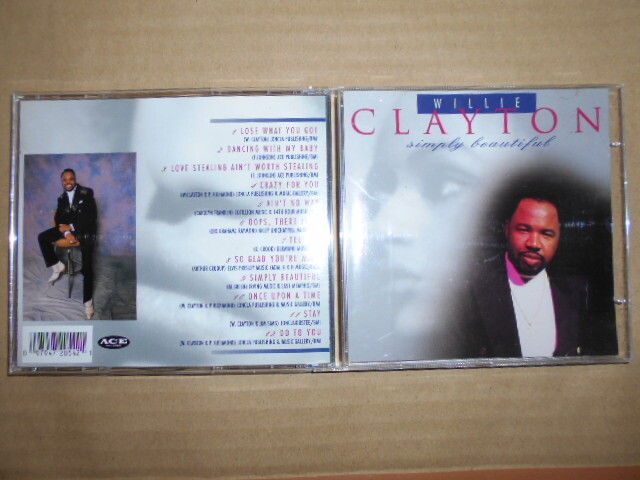 CD Willie Clayton 「SIMPLY BEAUTIFUL」 輸入盤 ACE 2054 美盤 ジャケットに微かな汚れ拍卖