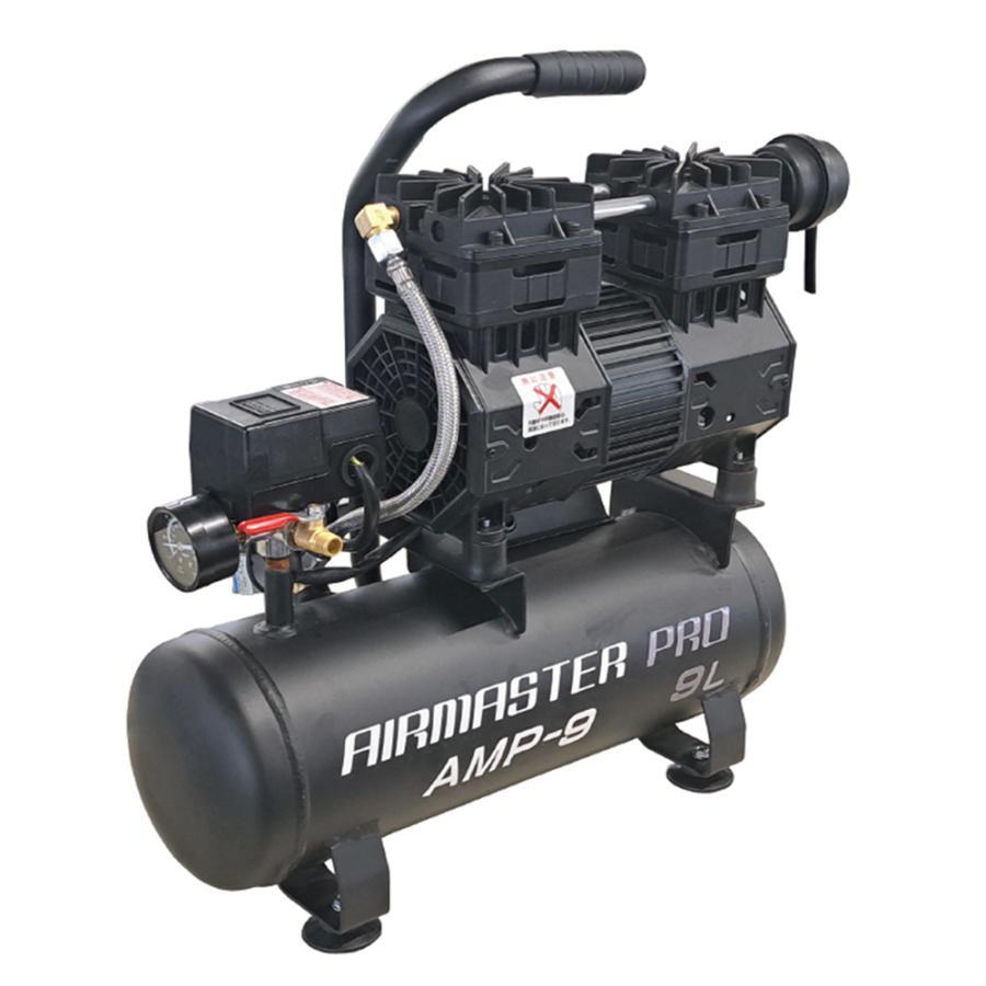 静音オイルレスコンプレッサー 9L AMP-9 ◆本州四国九州送料無料◆沖縄離島配送不可拍卖