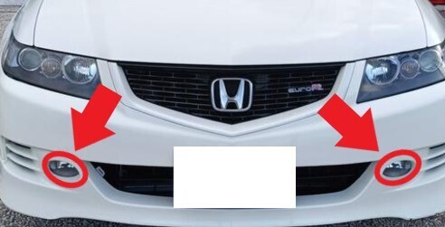 新品 純正 ホンダ アコード ユーロR CL7 後期 フォグランプ フォグライト 左右セット フロント H0213-1拍卖