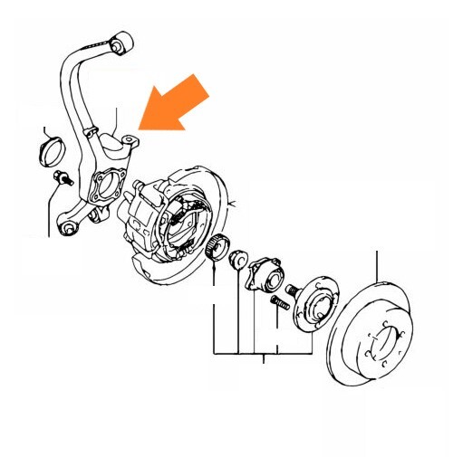 三菱 ミツビシ エクリプス スパイダー D38A/D32A 未使用 純正 リヤ サスペンション ナックル 左 足回り B0130-2拍卖