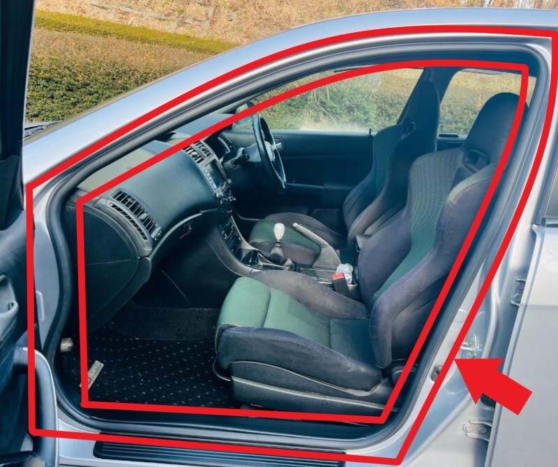 新品未使用 純正 ホンダ アコード ユーロR CL7 フロント オープニング シール ウェザーストリップ 左 モール ゴム ラバー H0242-1拍卖