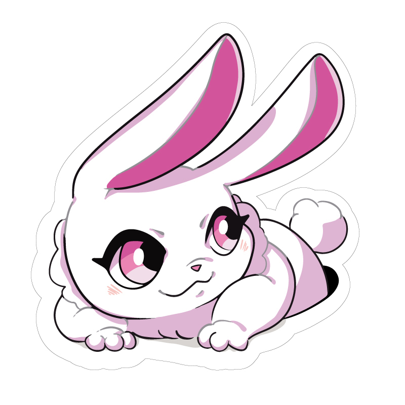 (透明) 大サイズ 覗く うさぎ ステッカー 1枚 車 シール 自動車 エンブレム デカール アクセサリー拍卖