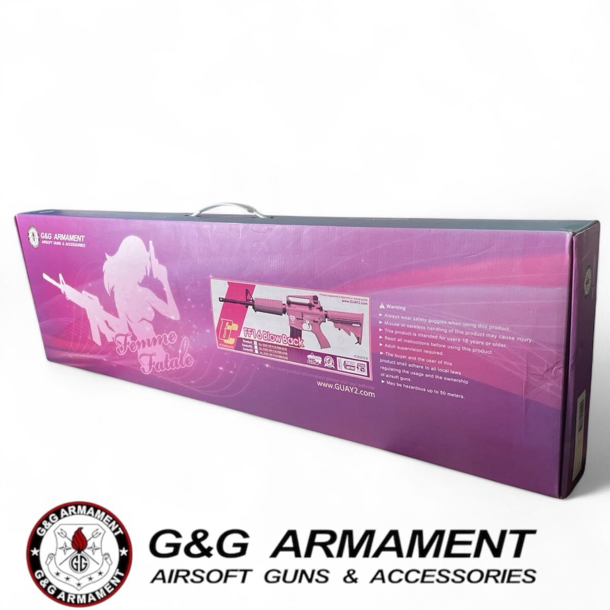 G&G FF16カービン Standard 限定 ピンクカラー M4A1 電動ガン アーマメント 動作確認済み エアガン モデルガン 美品拍卖