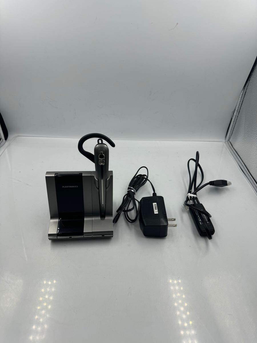 S2144) Plantronics WH100 Savi オフィス ワイヤレス ヘッドセット 通電確認拍卖