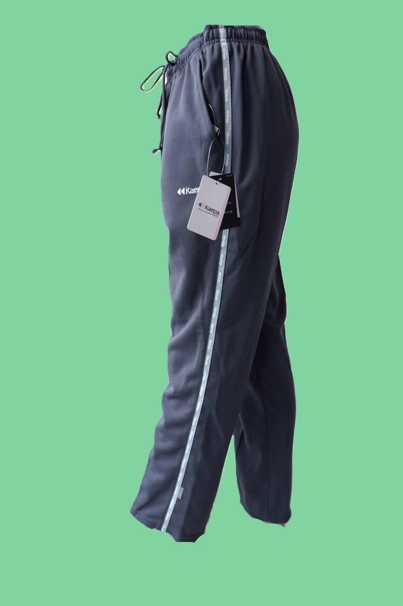 ケイパ Mサイズ グレー&モスグリーン トレーニングジャージパンツ ポリエステル100% UV対策 吸水速乾 再帰反射 新品 Kaepa拍卖