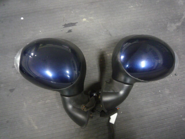 HE22Sラパン純正LEDウィンカー付ドアミラー 左右セット 紺色 ZJP 電動格納 7ピン拍卖