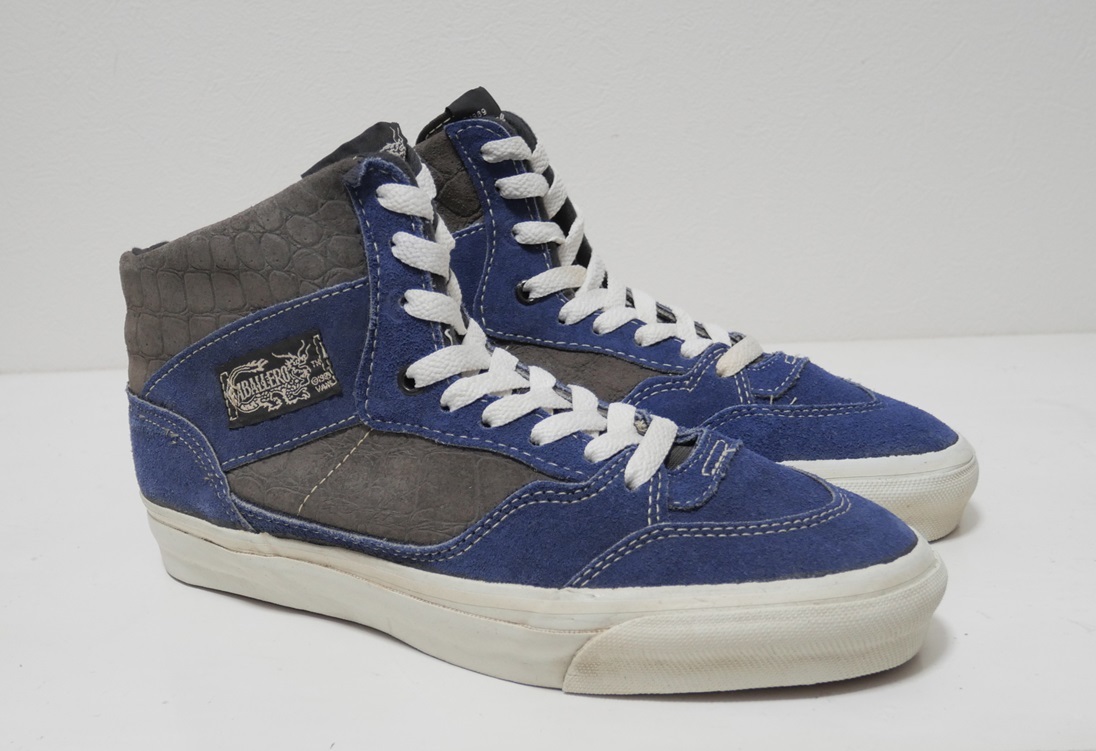 90s USA製 VANS キャバレロ 青灰 US9 アメリカ製 バンズ CABALLERO拍卖