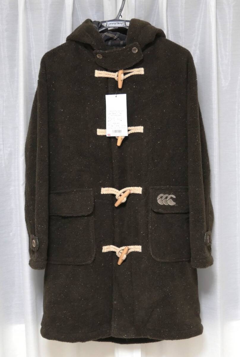 未使用品 カンタベリー ブラッシュド ダッフルコート ダークブラウン M フリース ボア 拍卖