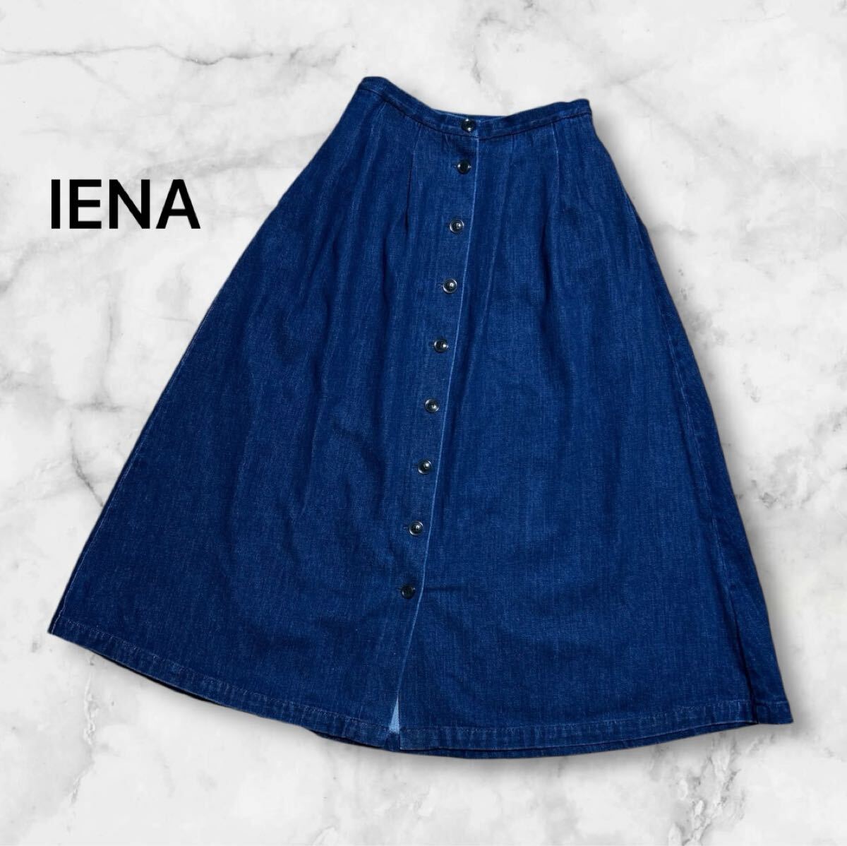 IENA イエナ seseデニム タックスカート 定価16500円 完売拍卖