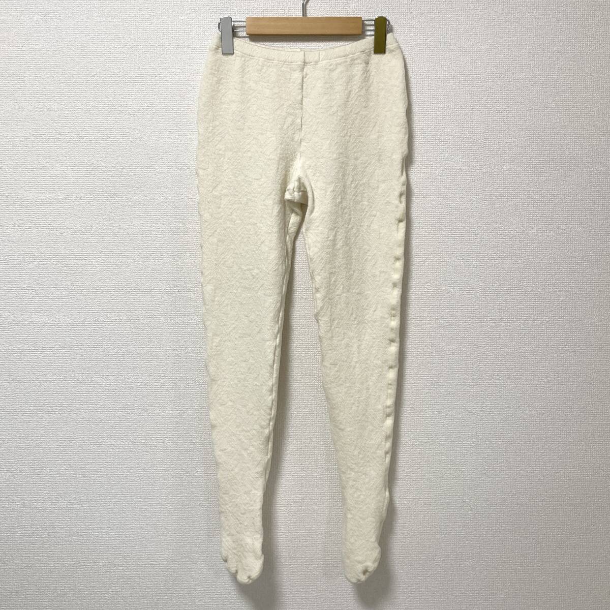 80s COMME des GARCONS 縮絨 ウールパンツ レギンス 白 コムデギャルソン タイツ スパッツ VINTAGE archive 4110190拍卖