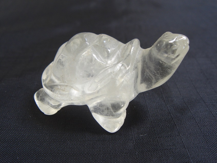 ☆風水,お守り,開運UP,高透明5A級天然水晶長寿亀置物H1拍卖