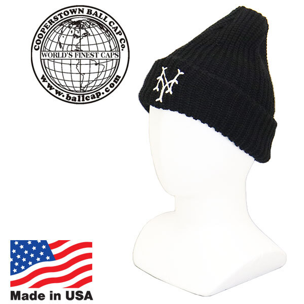 Cooperstown Ball Cap (クーパーズタウンボールキャップ) NYCC1947 ニューヨーク キュウバーンズ CUFF BEANIE チャフビーニー 刺繍ロゴ ニ拍卖