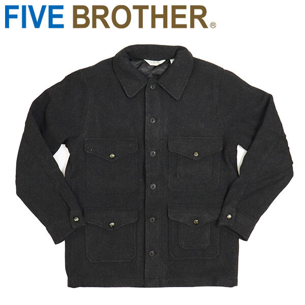 FIVE BROTHER(ファイブブラザー) 1516101A ウール マッキーノジャケット チャコールL拍卖