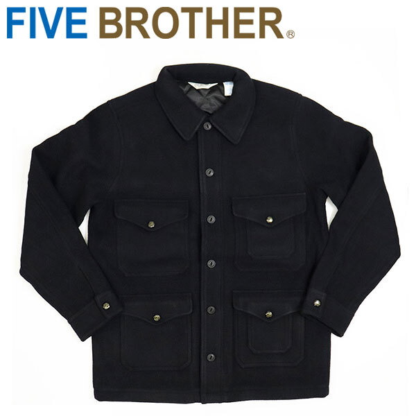 FIVE BROTHER(ファイブブラザー) 1516101A ウール マッキーノジャケット ネイビーL拍卖
