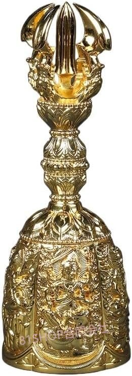 「81SHOP」 金剛鈴 五大明王金剛鈴 五鈷金剛鈴 【密教法具 寺院用仏具】 大型 高さ19cm拍卖