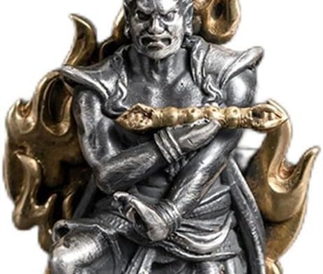 「81SHOP」 仏像ペンダント【金剛力士像】56mm S990純銀+銅 仁王像 お守りネックレス 諸魔降伏 ・悪霊退散 ・怨敵調伏 ・息災延命拍卖