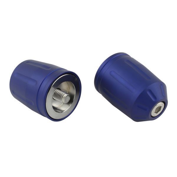 ZX-10RR(2017-2020) 用 ウルトラヘビーバーエンドキャップ T2 M8タイプ マットブルー|ポッシュフェイス/POSH拍卖