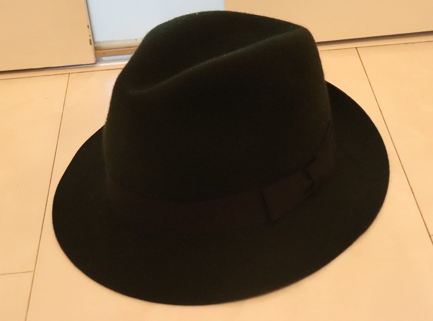 CHRISTYSクリスティーズ新品メンズフェルトハット中折れL60英国製 毛100%拍卖