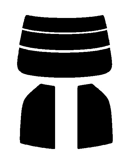 NS-003HC リヤセット トヨタ ビスタ セダン V5# カット済みカーフィルム拍卖