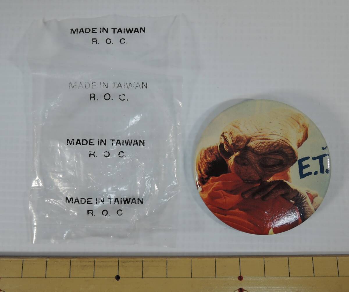 ☆A302-D■映画ET 缶バッジ■1982/スティーヴン・スピルバーグ 未使用拍卖