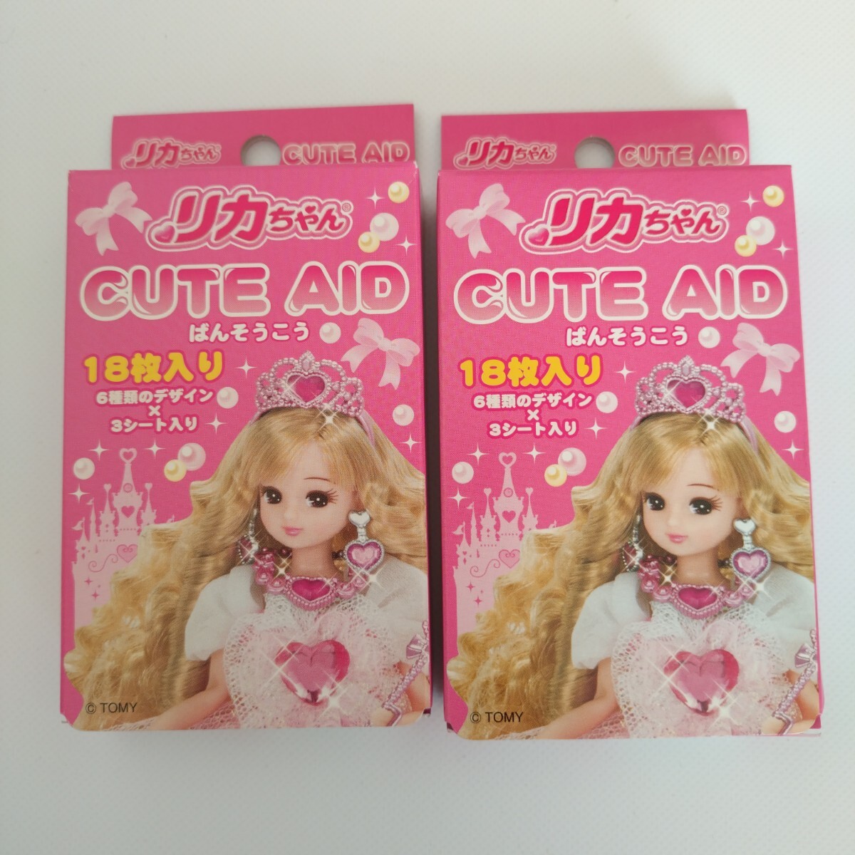 〈新品〉リカちゃん ばんそうこう バンドエイド 18枚×2箱拍卖