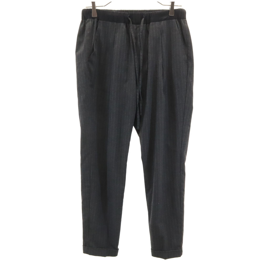 アーバンリサーチドアーズ ストライプ柄 テーパードパンツ 38 グレー URBAN RESEARCH DOORS レディース拍卖
