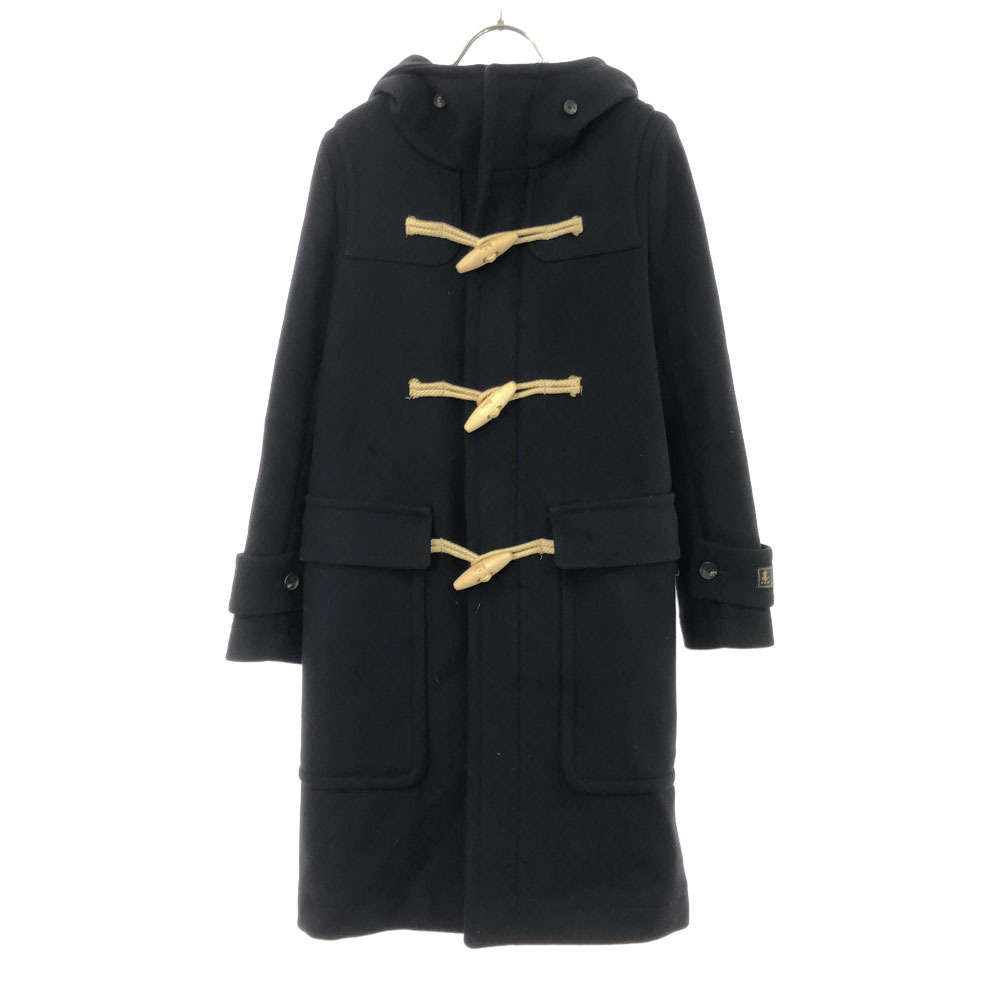 ザ リラックス 日本製 ウール100% ダッフルコート 36 ネイビー THE RERACS レディース拍卖